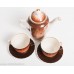 Porcelāna kafijas komplekts 2 personām, Duets, tases un kafijas kanna, RPR